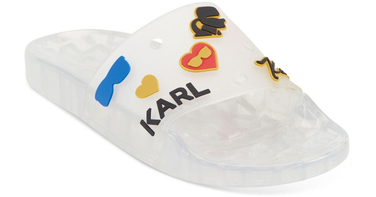 karl lagerfeld slide sandals