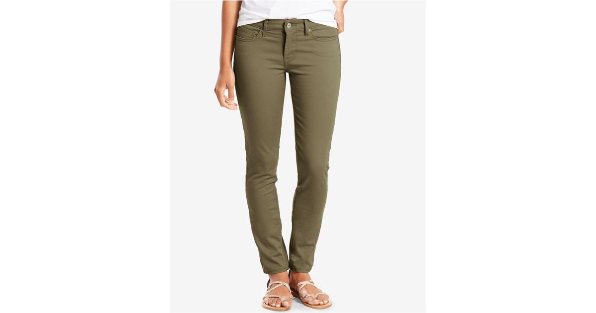 olive green stretch jeans