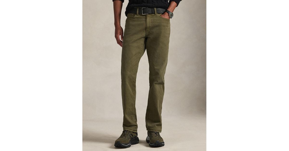 Polo Ralph Lauren Varick Slim Straight Stretch Jeans in Green for Men ...