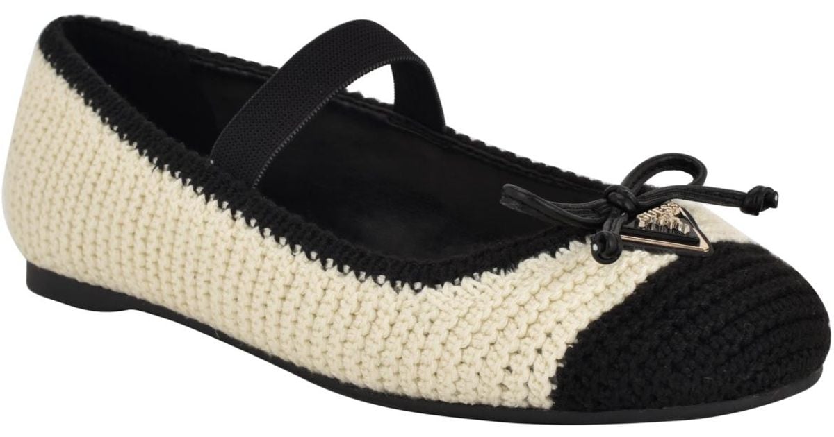 Scarpe Ballerine Donna In Tela Uncinetto - Punta Tonda E Comode Con Soletta Memory Foam