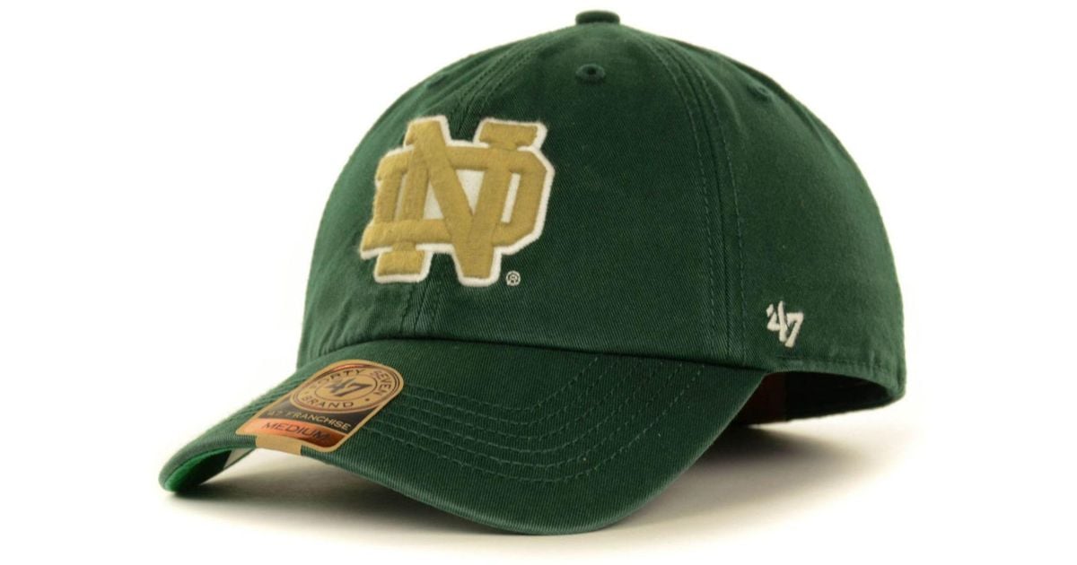 47 NCAA Notre Dame Fighting Irish Logo Strapback Cap w/Leather Strap 