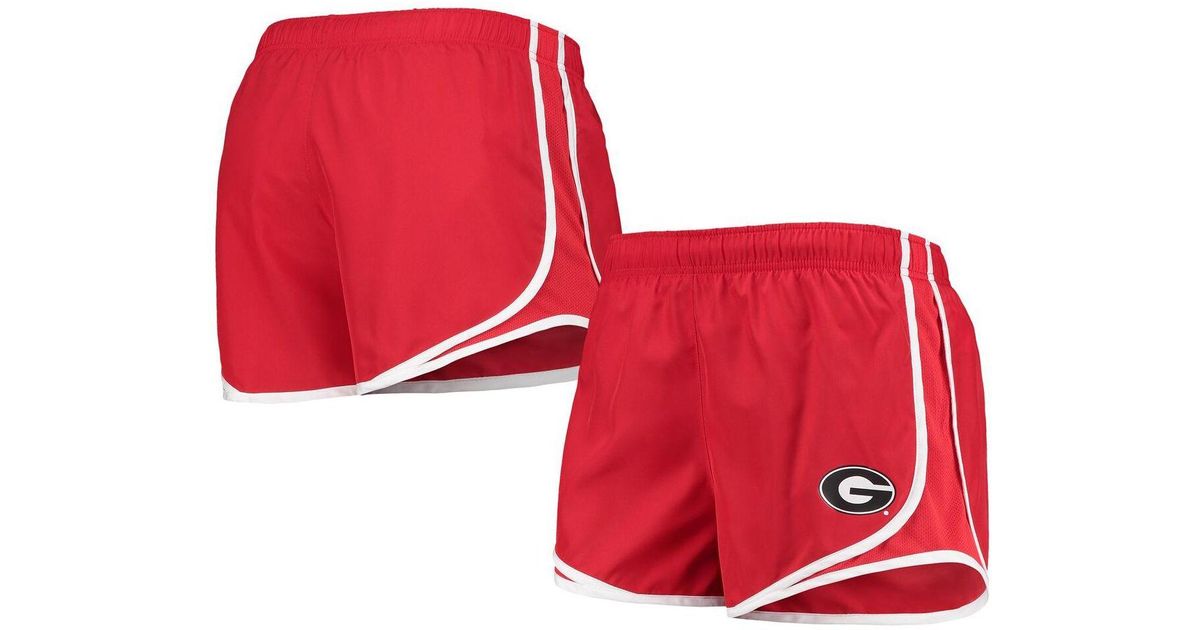 Nike Synthetic Red Georgia Bulldogs Team Tempo Performance Shorts | Lyst