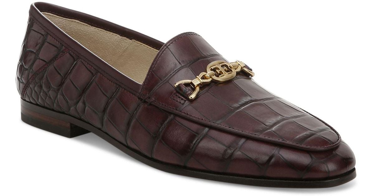 Sam Edelman Loraine Tailored Loafers in Brown Lyst