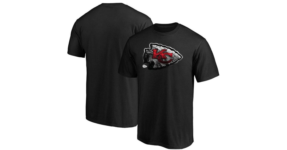 Fanatics Branded Black Kansas City Chiefs Midnight Mascot Team Logo T-shirt  for Men | Lyst