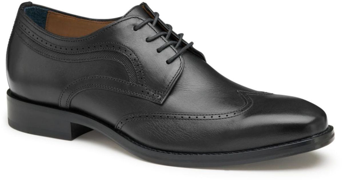 Johnston & Murphy Danridge Wingtip Dress Shoes in Black for Men Lyst