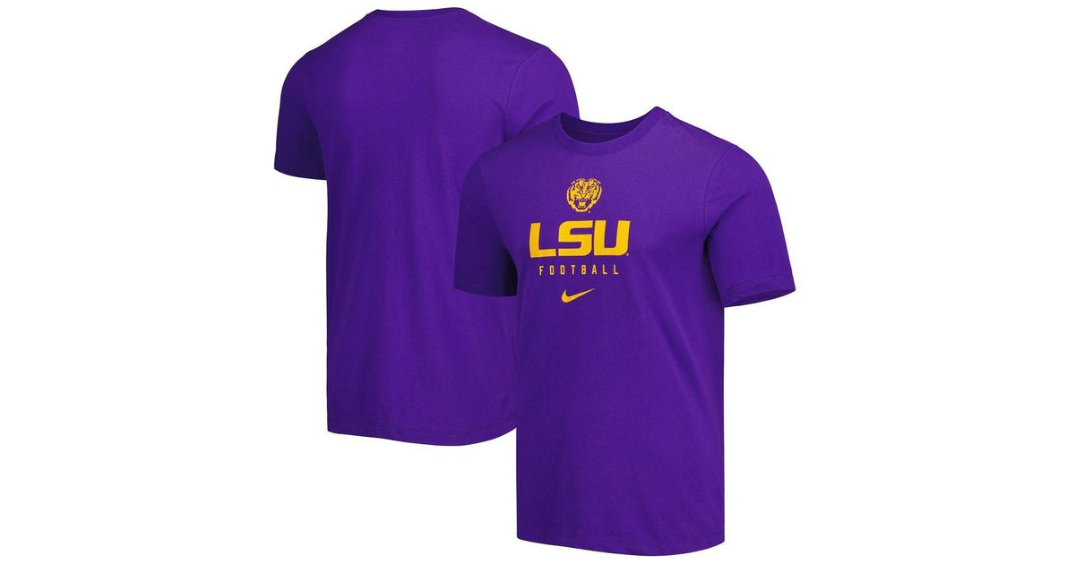 Nike Purple Lsu Tigers Team Issue Performance T-shirt for Men | Lyst