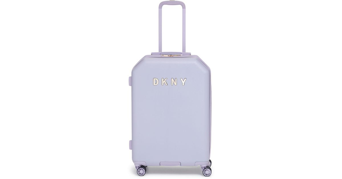 dkny silver suitcase