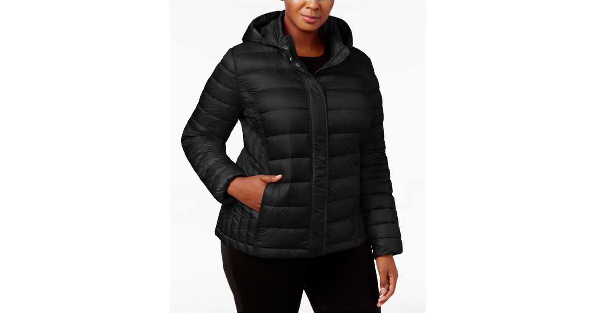 32 Degrees Synthetic Plus Size Packable Puffer Coat in ...