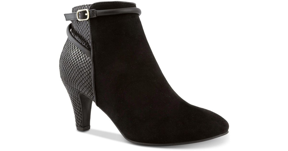 macy's black booties sale