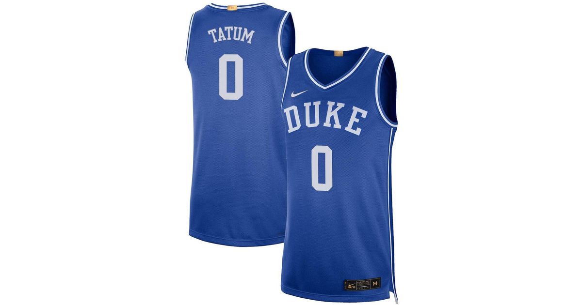 Nike Jayson Tatum Royal Duke Blue Devils Limited Basketball Jersey for