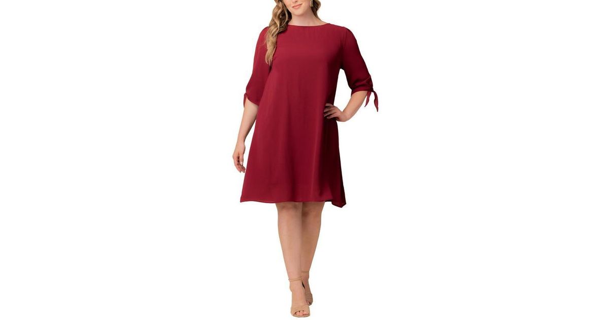 Kiyonna Plus Size Manhattan Shift Dress in Red | Lyst Kiyonna Plus Size Manhattan Shift Dress in Red | Lyst