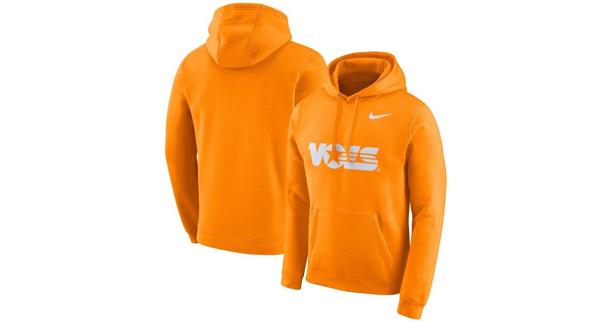 Nike Tennessee Volunteers Vault Club Fleece Pullover Hoodie in Orange for Men Lyst