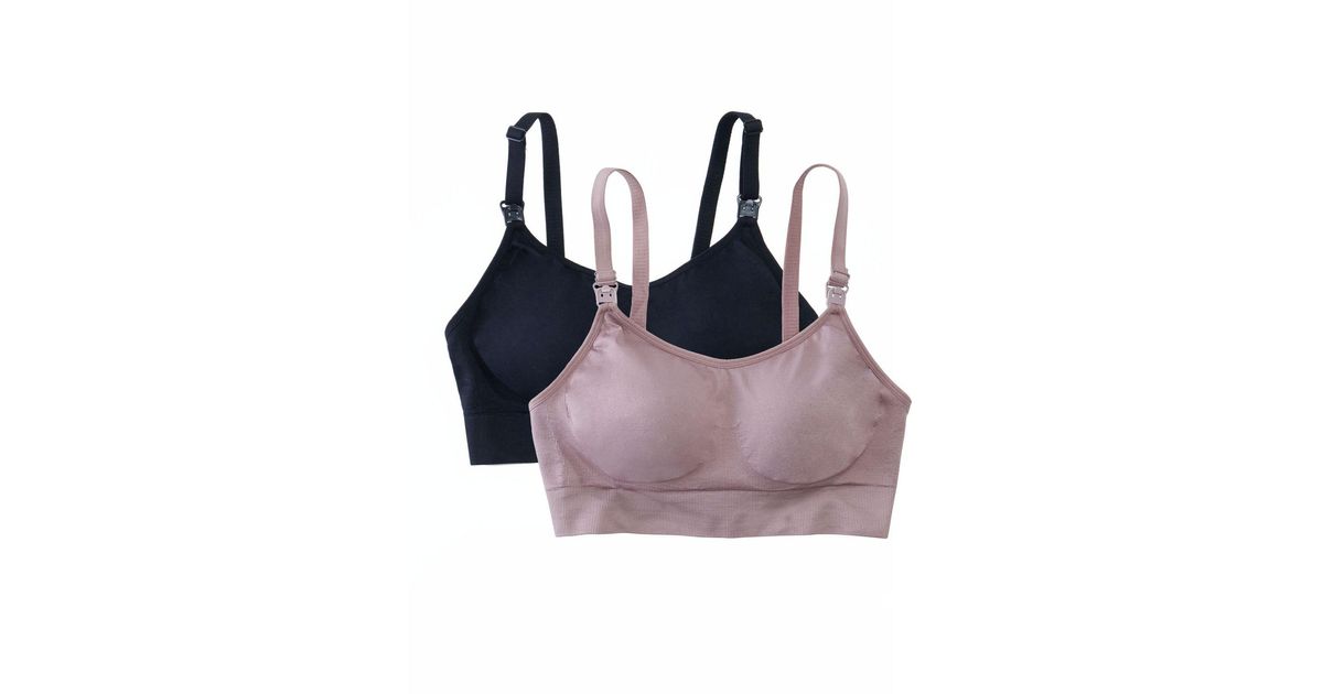 Ingrid & Isabel Maternity Drop Cup Nursing Bra Bundle in Blue Lyst