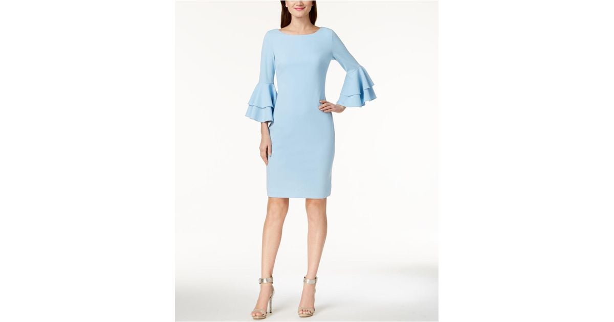 CALVIN KLEIN, Bright blue Women's Sheath Dress