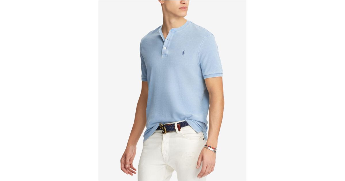 ralph lauren mesh henley