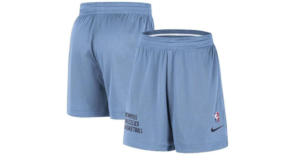 Nike Light Blue Memphis Grizzlies Warm Up Performance Practice Shorts Lyst 