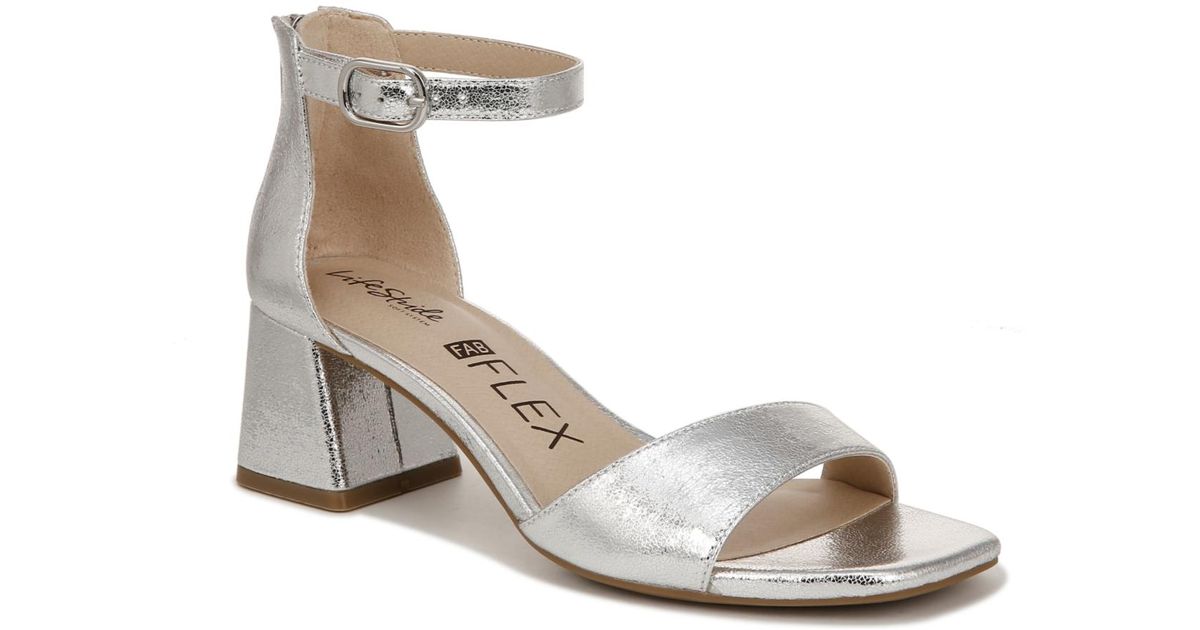 Lifestride clearance silver sandals