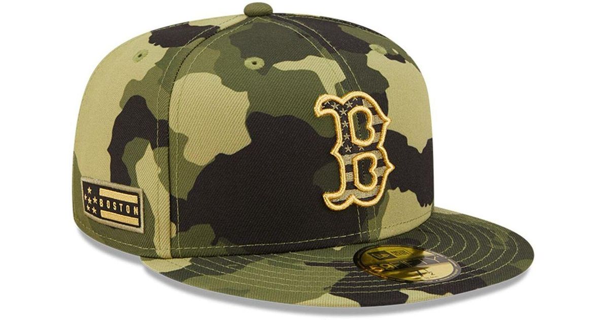 KTZ Synthetic Camo Boston Red Sox 2022 Armed Forces Day Onfield