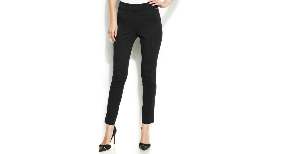 Calvin Klein Synthetic Solid High-waist Leggings in Black - Lyst