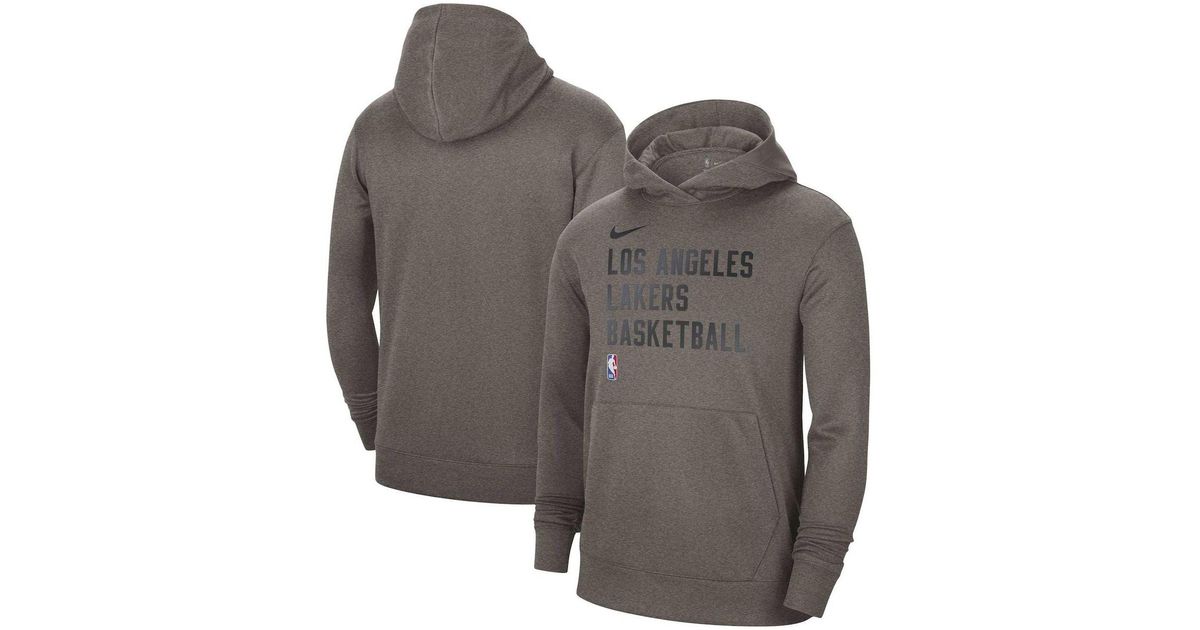Los Angeles Lakers Nike Women's Courtside Team Cropped Pullover Hoodie -  Gold