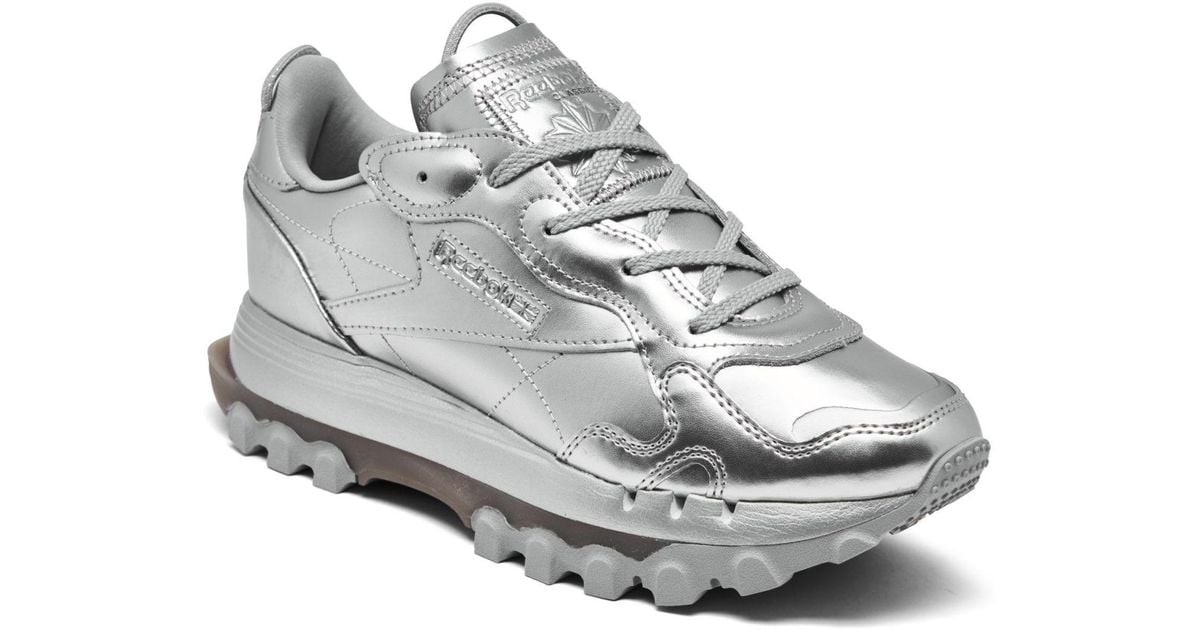 silver glitter reeboks