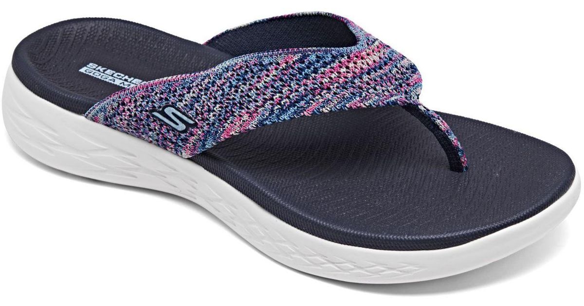Skechers Synthetic On The Go 600 - Paradise Flip Flop Thong Sandals ...