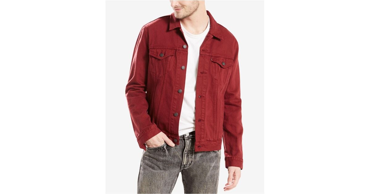 levi's red trucker jacket