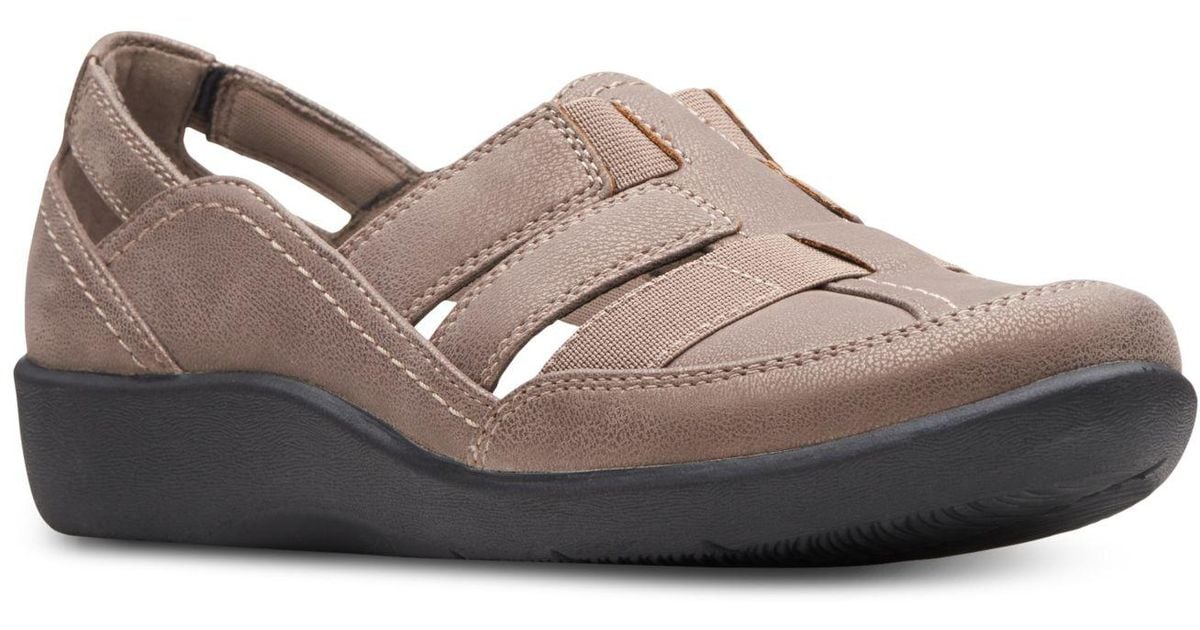 Clarks Ladies Slip on Casual Shoes-Sillian Stork 