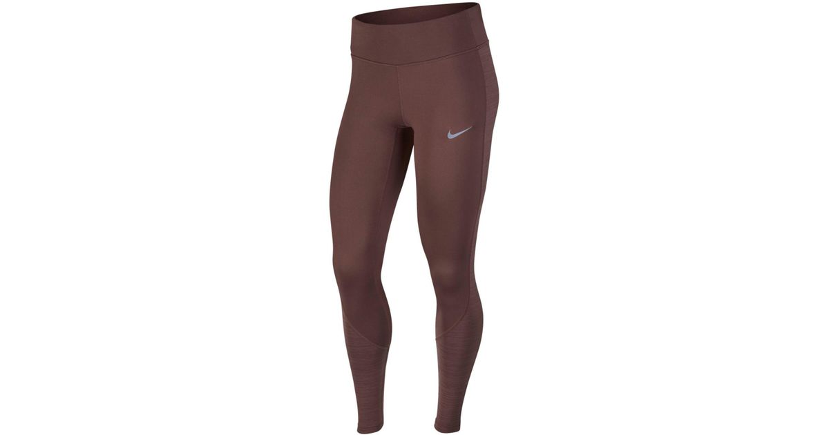Nike Racer Warm Tights (mahogany Mink) Casual Pants in Brown - Lyst