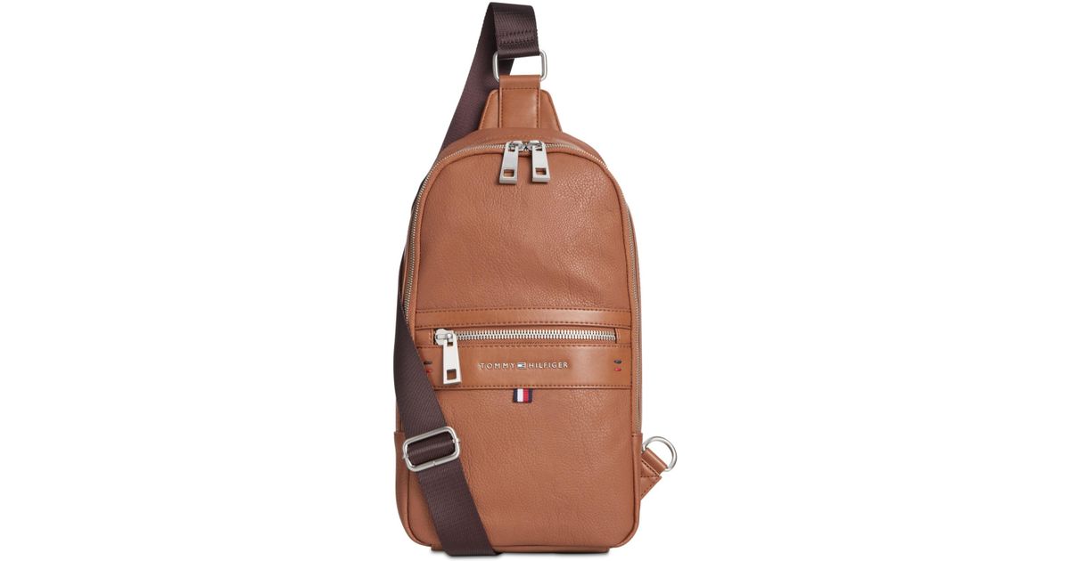 tommy hilfiger sling backpack