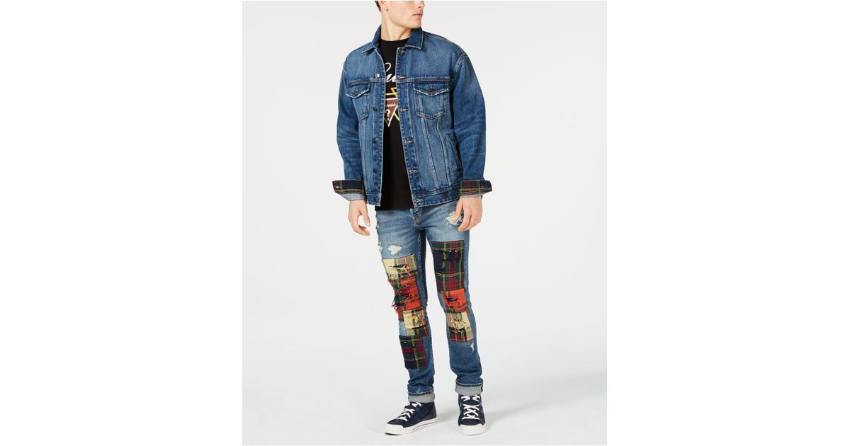 guess patchwork jeans