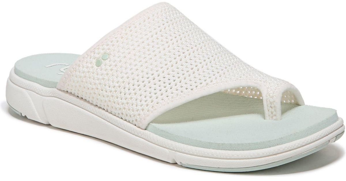 Ryka Margo-slide Sandals in White | Lyst