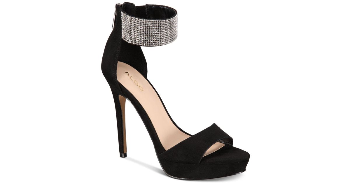 ALDO Wicelani Dress Sandals in Black - Lyst