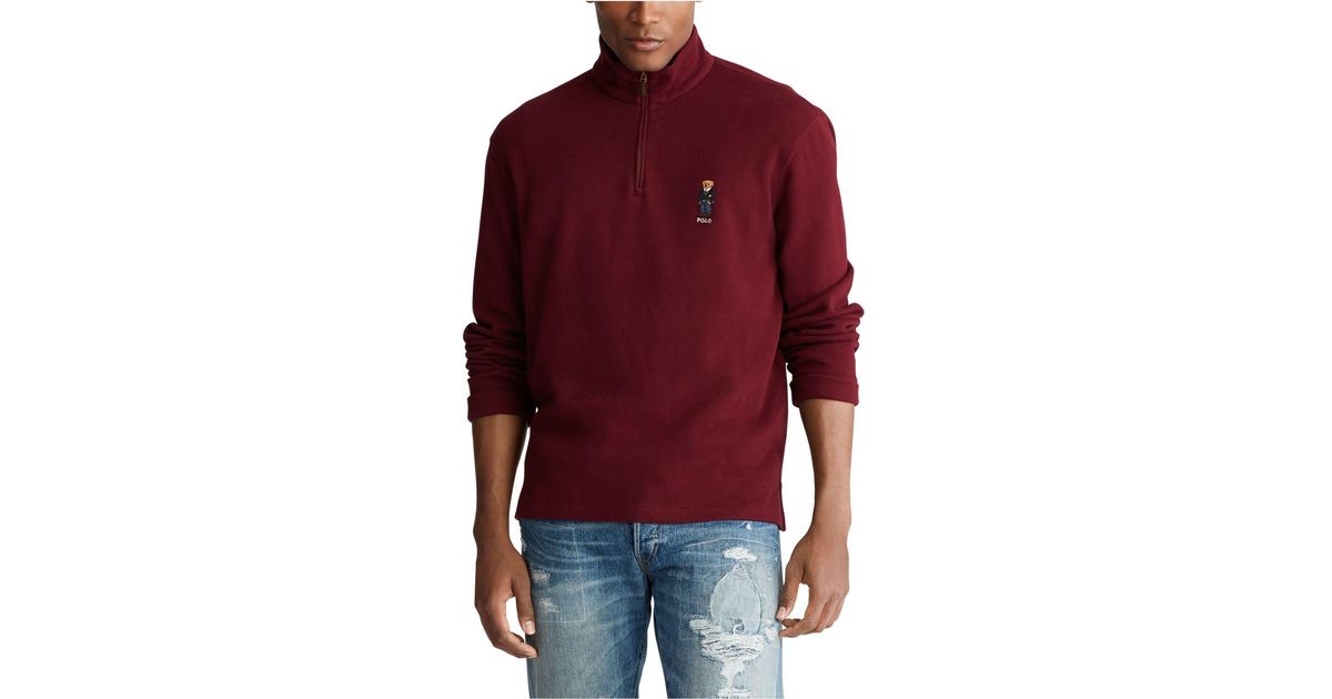 polo bear quarter zip