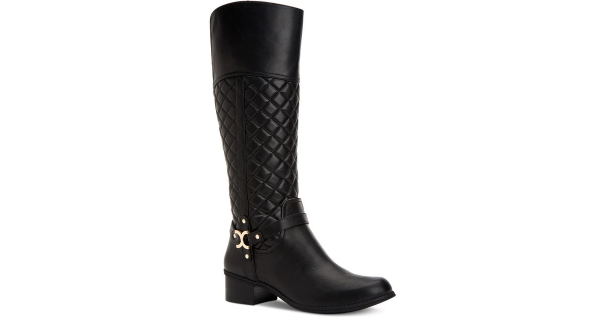 macys black riding boots