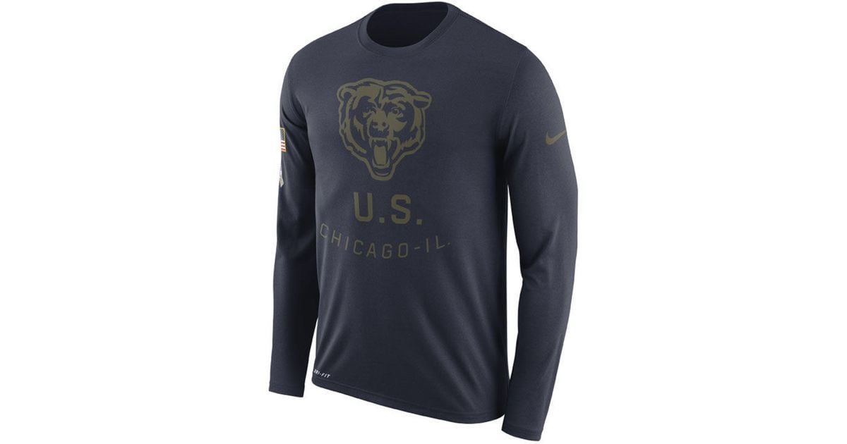 chicago bears salute to service shirt