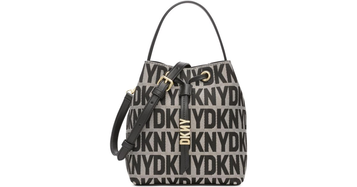 Dkny, Bags, Dkny Signature Black Faux Leather Tote