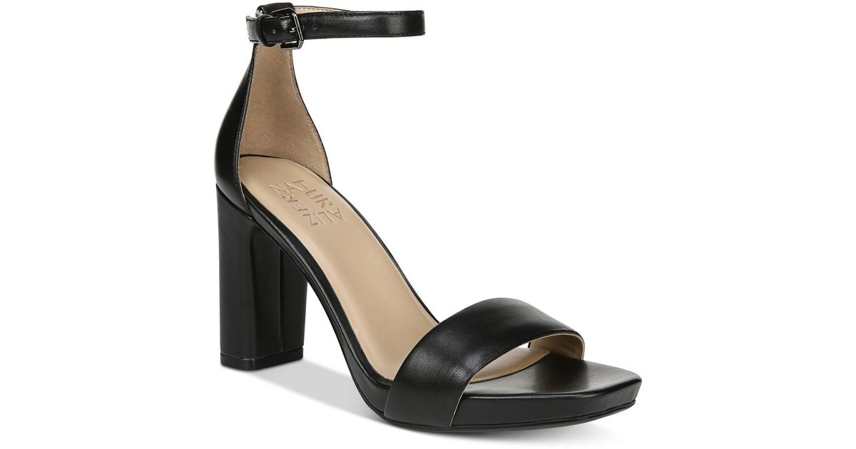 Naturalizer Joy Dress Ankle Strap Sandals in Black Lyst