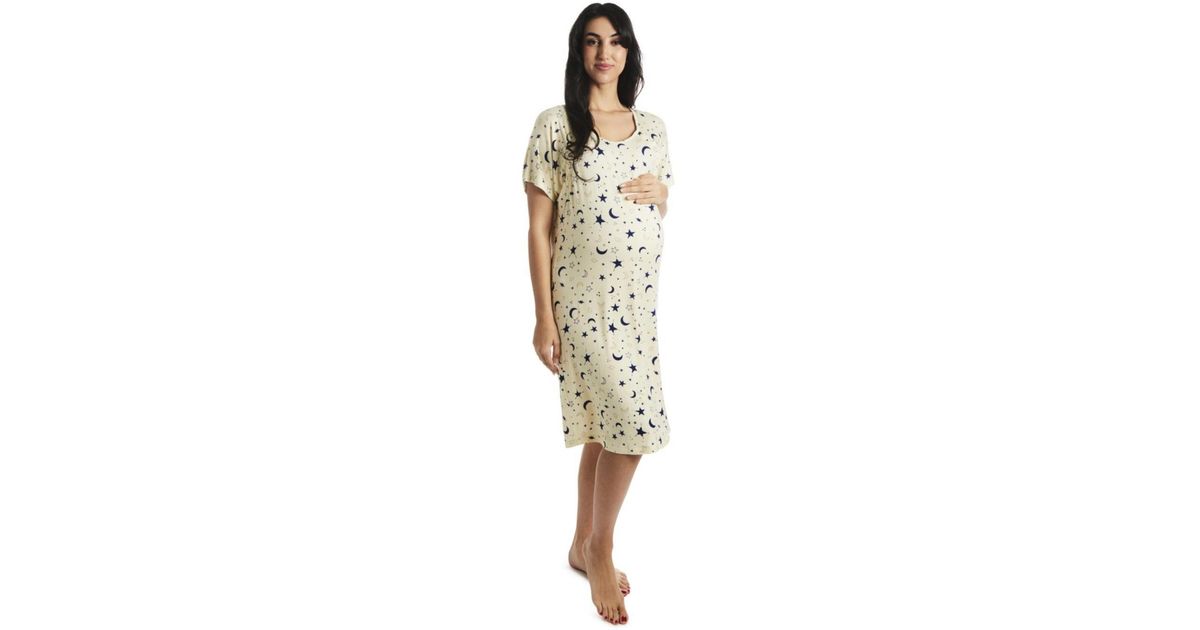 Maternity Rosa Everly Grey Maternity Rosa Maternity/nursing Hospital Gown in White | Lyst