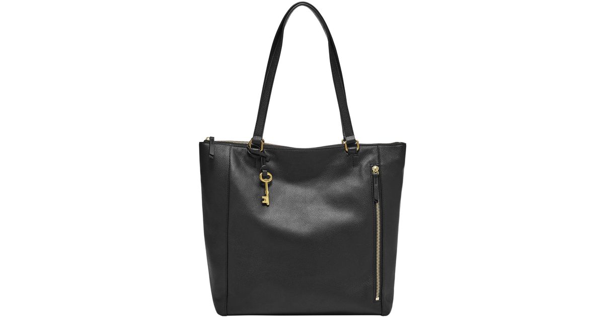 fossil women's tara leather shopper