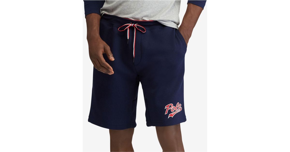 Polo Ralph Lauren Polo Bear Double-knit Shorts, Created For Macy's in Blue for Men | Lyst