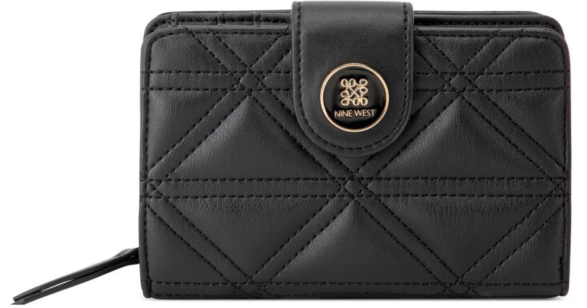 Nine West Harland French Bifold Wallet in Black Lyst