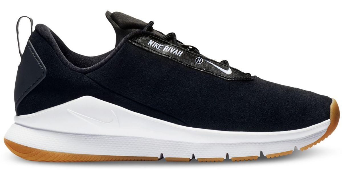 Nike Black Rivah Premium Casual Sneakers From Finish Line Nike Black Rivah Premium Casual Sneakers From Finish Line