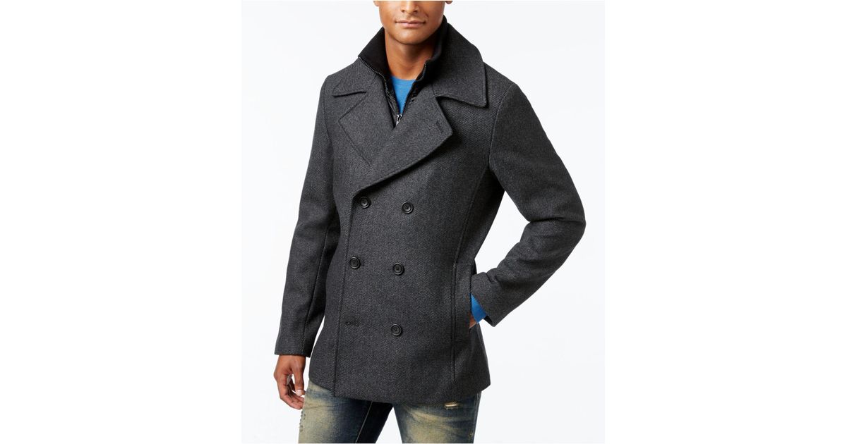 macys mens peacoat