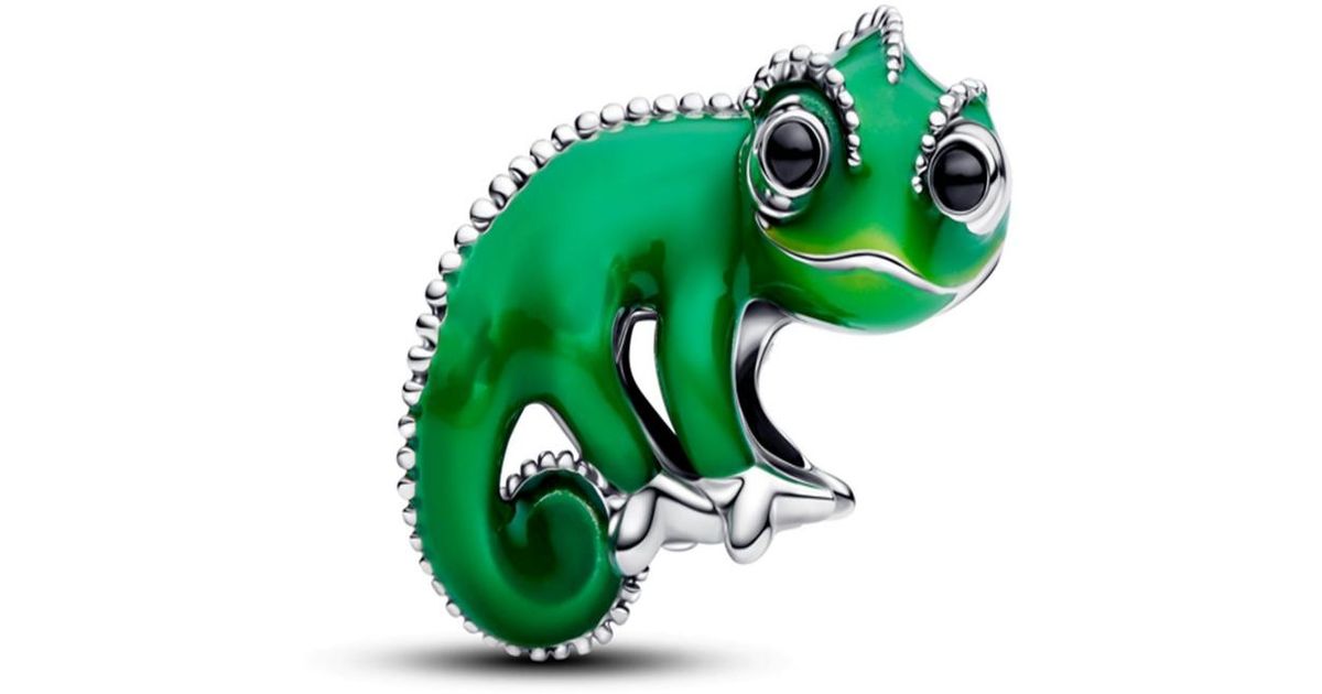 Pascal Pandora PANDORA Disney Tangled Pascal Color Changing Charms in Green | Lyst