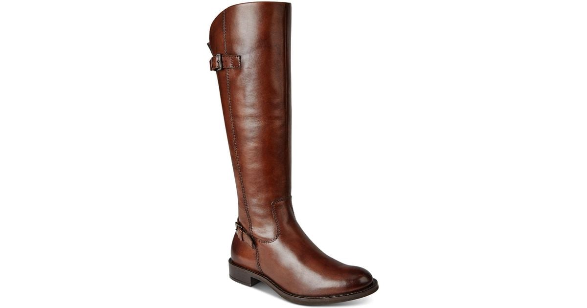 Ecco Sartorelle 25 Tall Buckle Boots in Brown | Lyst