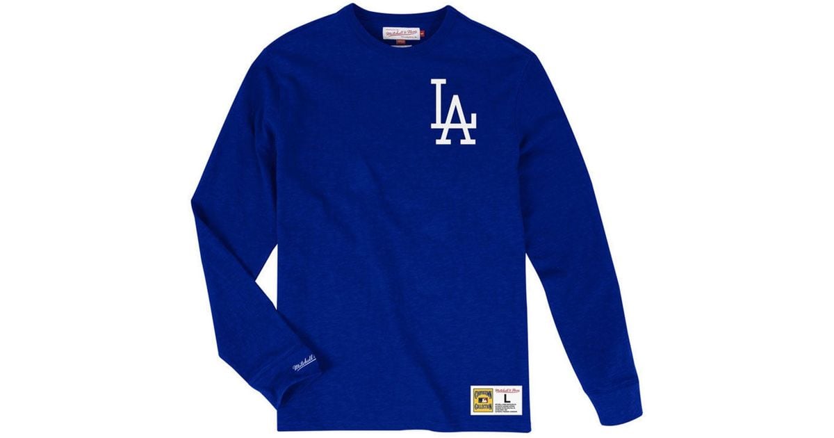 Mitchell & Ness Big & Tall Los Angeles Dodgers Slub Long Sleeve