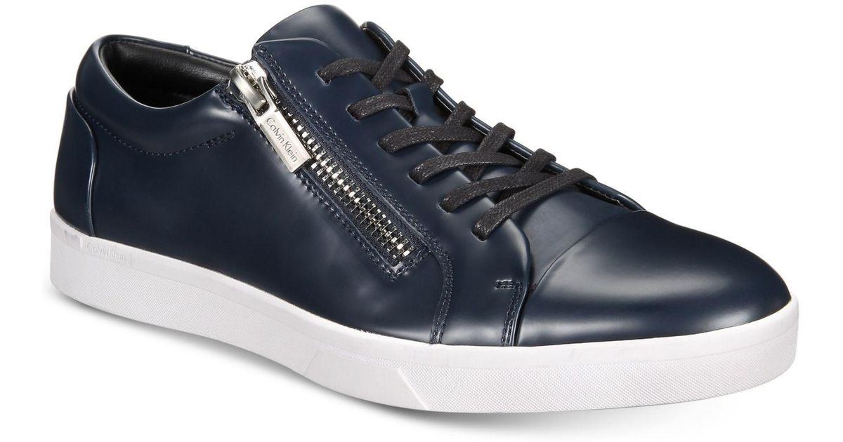 calvin klein ibrahim leather sneaker