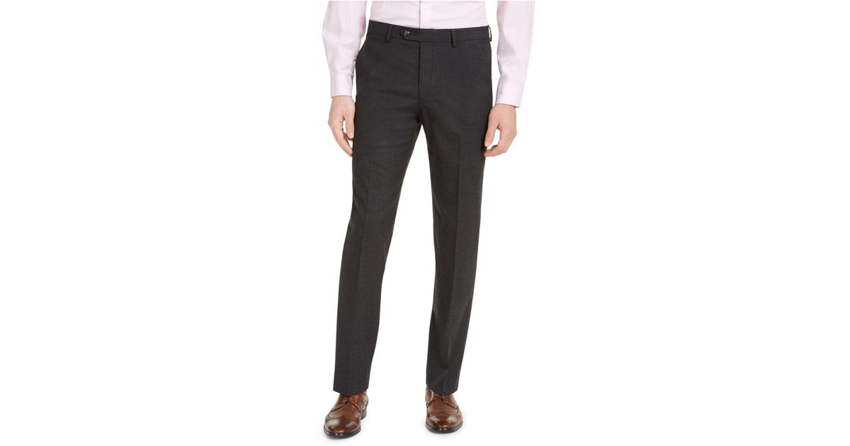 Alfani Synthetic Slimfit Stretch Solid Suit Pants, Created For Macy's