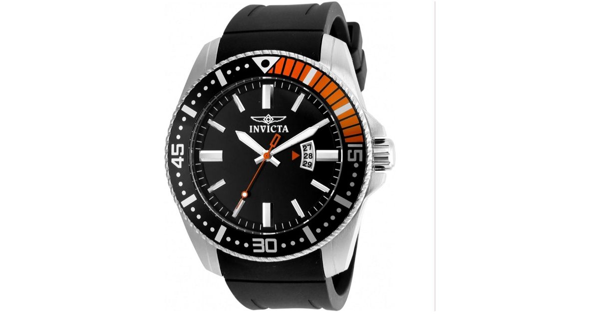 INVICTA WATCH 21392 Pro Diver Quartz 3 Hand Dial Watch in Black for Men Lyst